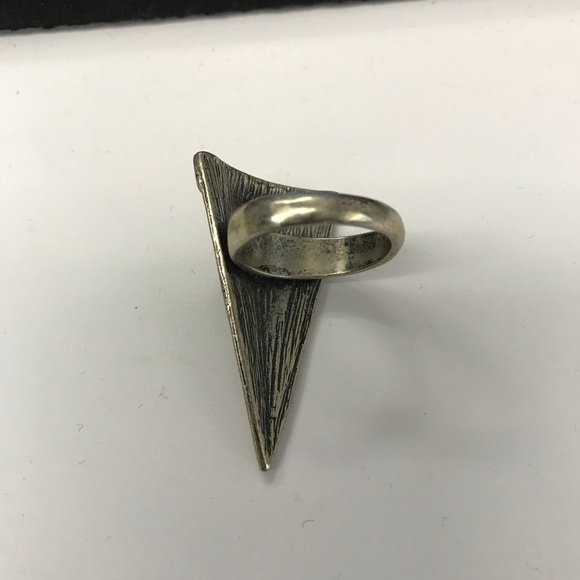 Boho Triangular Intricate Design Ring - Picture 3 of 7